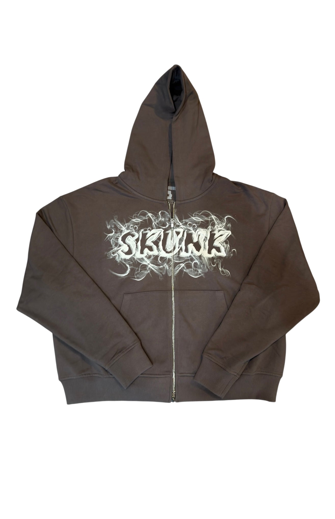 420 Skunk Smoke Zip up hoodie Black/Gray