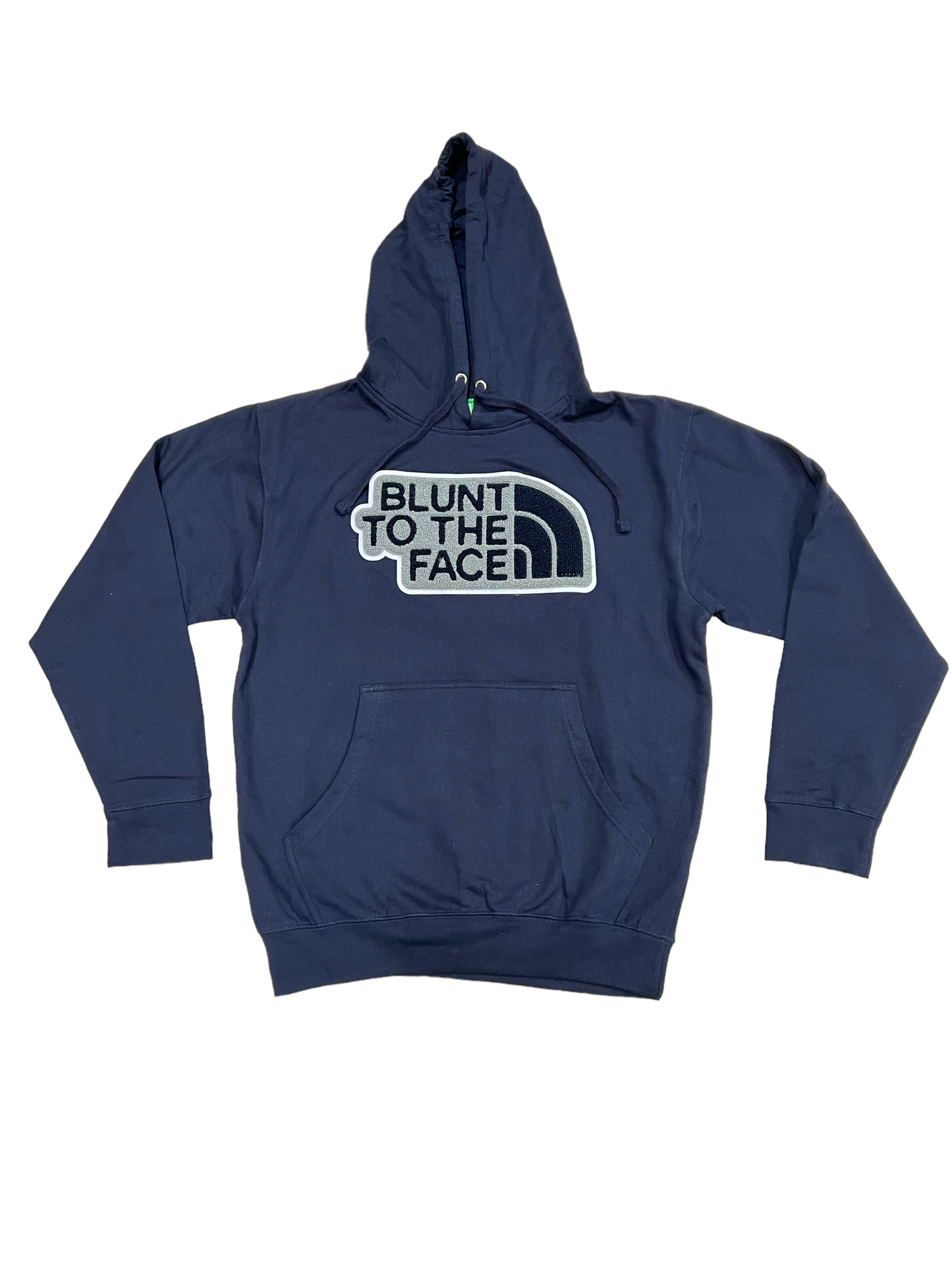 Blunt to the face chenille hoodie