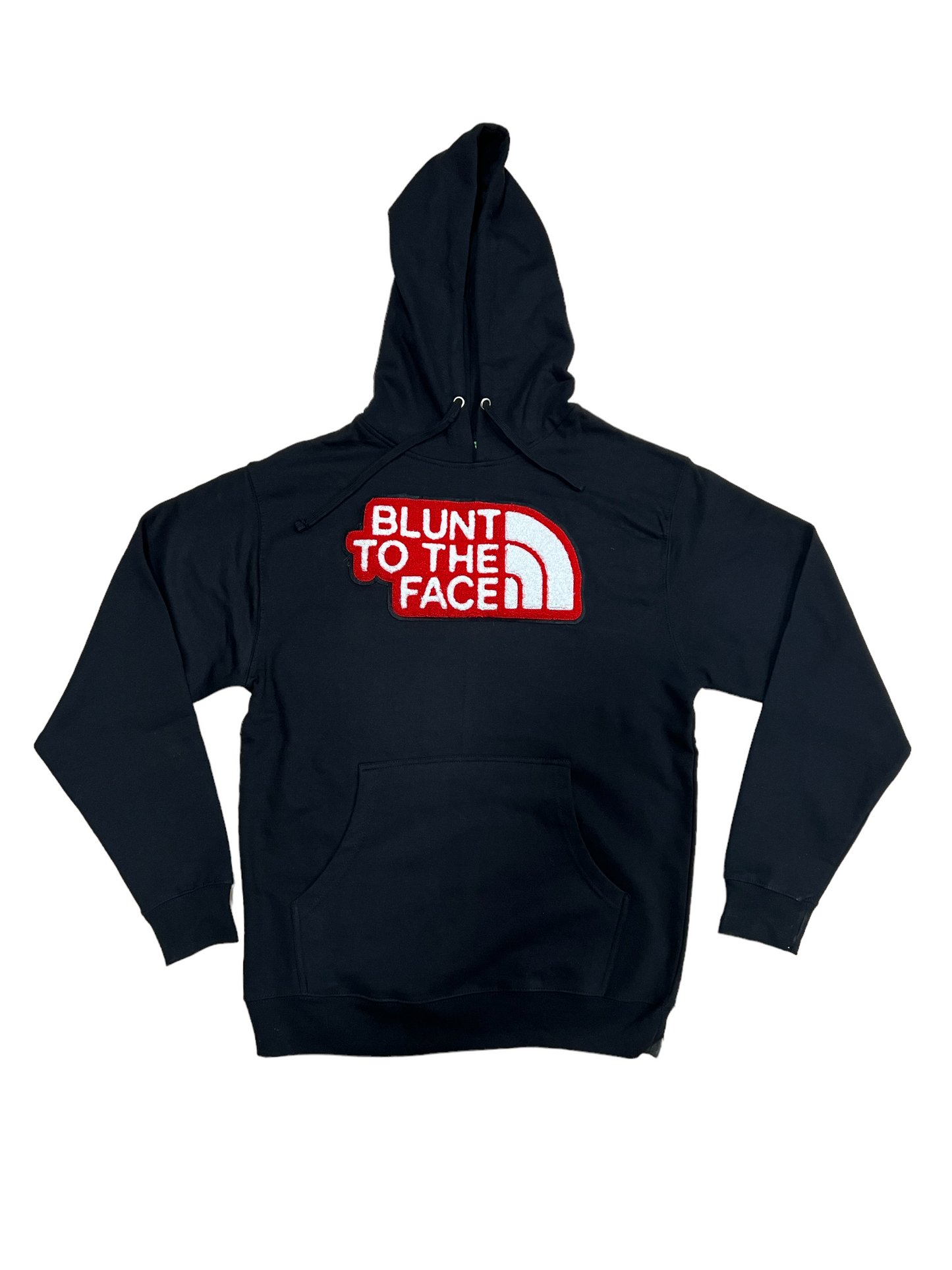 Blunt to the face chenille hoodie