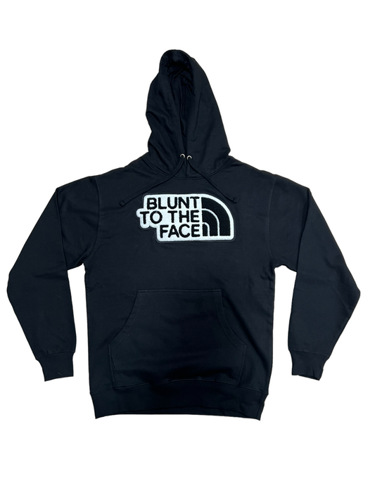 Blunt to the face chenille hoodie